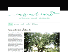 Tablet Screenshot of mossandmint.com